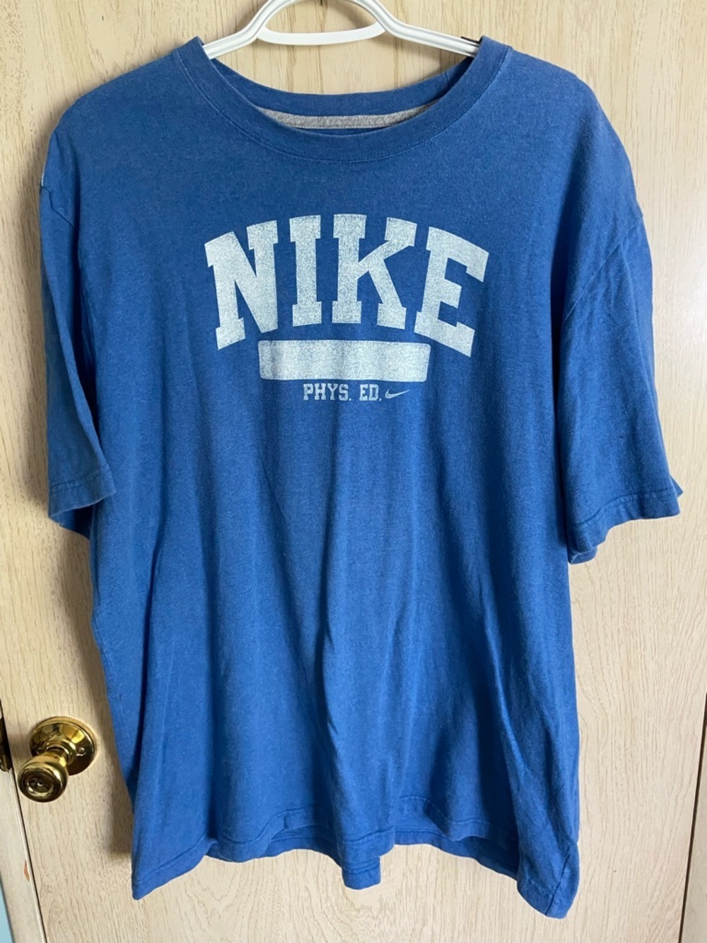 NIKE The Athletic Dept Vintage Blue T-Shirt Sz XL